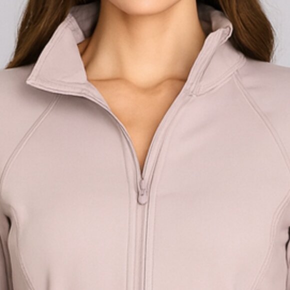 NWOT Apana Fitted Workout Running Slim Yoga Jacket With Pockets - Picture 2 of 16